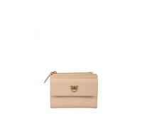 Compact Wallet - female - PINKO - Wallets & Cardholders - Beige - ONE SIZE - Accessories ONE SIZE