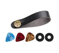 Leather Guitar Neck Strap Holder Button Headstock Adaptor Adjustable Belt Safe Accessories Leather Guitar Holder Button Safe