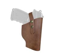 Leather Gun Holster, Halloween Carry Pistol Holster Concealed Retro Handgun Pouch for Left Right Hand