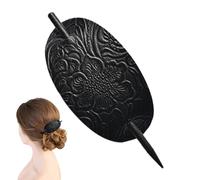 Leather Hair Slide - Barrette Stick Clip, Hair Pin Accessories, Comfortable Faux Leather Material with Secure Grip Function, Trendy Ponytail Holder for Women Girls Daily Clothing