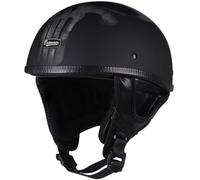 Leather Half Helmet German Style Retro Motorcycle Helmet Approved DOT/ECE Men Women Vintage Open Face Helmet Half Shell Cap Moped Helmet for Chopper Cruiser Scooter 2,L