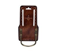 Leather Hammer Holder Axe Sheath Garden Hand Tool Holster for 3 Inch Belt | Heavy Duty Steel Loop, Dual Belt Slots, Holds Hatchet, Folding Shovel, Small Axe, Claw Hammer, Gift for Builders Carpenters