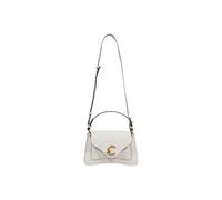Leather Handbag with Shoulder Strap and Inside Pocket - female - Coccinelle - Handbags - White - ONE SIZE - Bags ONE SIZE