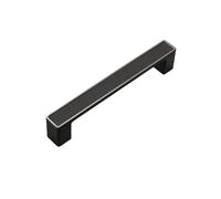Leather Handles for Kitchen Cabinet Storage Furniture Gold Drawer Dressers Handle Closet Cabinet Wardrobe Door Knobs Hardware 6062 96mm Black