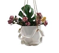 Leather Hangers for - Indoor Planter Basket | Indoor Outdoor Hanging Planter Basket Macrame Hanging Flower Pot Basket for Ceramics, Glass, Metal Pots