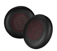 Leather Headphone Earmuffs Compatible With Poly Focus UC Plantronics B825 Wireless Headphones Foam Cushion Soft Cover Ear Pads Pair Of In Speaker Accessories Usb to (Black, One Size)