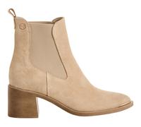 Leather Heeled Chelsea Boots mid beige