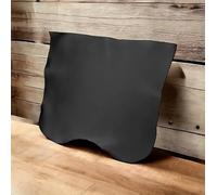 Leather Hide Chrome Tanned Heavy Craft Leather for Making Belts Bags Straps Firm Feel Material (2.6-2.8mm 7oz) (Black)