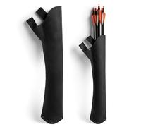 Leather Hip Quiver for Arrows, Hunting Quiver Arrow Holder, Archery Quivers Holder, Best Compound Bow Arrow Quiver for Recurve Bow, Back Quiver, Design for Archery Crossbow Quiver (Charcoal Black)