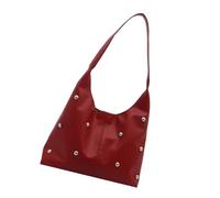 Leather Hoboes Bags For Women Soft Shoulder Purse Slouchy Toted Handbags Crescents Shoulder Bags Punk Underarm Purses Hoboes Toted Handbags For Women