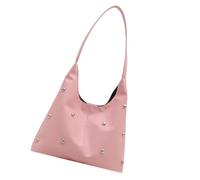 Leather Hoboes Bags For Women Soft Shoulder Purse Slouchy Toted Handbags Crescents Shoulder Bags Punk Underarm Purses Hoboes Toted Handbags For Women