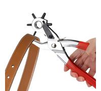 Leather Hole Punch Belt Puncher Heavy Duty Revolving Craft Belt Hole Puncher for Leather Watch Shoes Cards Saddle Craft Projects or DIY Belt Holes Home Fabric