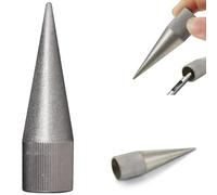 Leather Hole Punch Emery Plated Stainless Steel Round Hole Punch Edge Sharpener Practical Sturdy Hole Punch Grinder for Manual Punch Polishing Grinder Tool, Leather Hole Punch