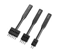 Leather Hole Punch Kit Leathercraft Punching Devices for Household Beginners 5 mm Black