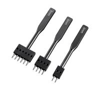 Leather Hole Punch Kit Leathercraft Punching Devices for Household Beginners 6 mm Black