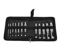 Leather Hole Punch Tool, 12 Pcs Carbon Steel Belt Hole Puncher Set For Leather Craft Belts Straps 3mm-16mm