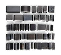 Leather Hole Punch Tool, 39Pcs Hollow Hole Cutter Punch Set Leather Hole Punch Leather Punch Tool Leather Belt Drilling Tool Oval Round Square Leather Punch Tool for Leather Craft