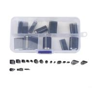 Leather Hole Punch Tool 55 Pcs for premium Hardened Steel Kit for Shoes Watch Bands Wallets - Professional DIY Crafting Assortment(E)