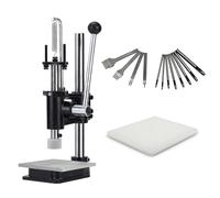 Leather Hole Puncher With 1.5-13mm Clamping Chuck, Vertical Hand Punching Machine, Manual Press Puncher Punch Tools, For DIY Leather Craft Punching Holes(Color:Set of 3)