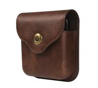 Leather Holster with Belt Clip Compatible with Samsung Galaxy Z Flip 6/5/4/3/2/1, Men Cell Phone Belt Clip Case Sport Travel Waist Bag Wallet Compatible with Huawei P50 Pocket/for Motorola RAZR 5G