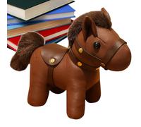 Leather Horse Bag Charm - 13cm Adorable Leather Horse Plush Car Pendant Plush Bag Accessory | Children Teens Adults Animal Lovers Uses