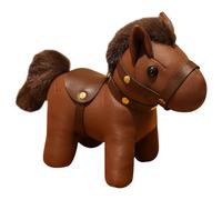 Leather Horse Bag Charm - Cute Backpack Pendant 13cm | Year Of The Horse Plush Doll With Cultural Motifs | For Kids Teens Adults Fashion Students Collectors Animal Lovers Birthday Party School