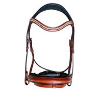 Leather Horse Tack English Bridle Full Cob Pony Tan ST-019 (Pony)