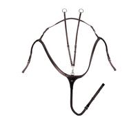 WALDHAUSEN X-Line Breastplate with Long Bridge, Brown, VB