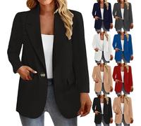 Leather Jacket for Women Blazer Jackets Jacket Suit Blazers Black Size Linen Suits White Pink Summer Casual red Sleeve Coat Cream Short Work blajoggers Long wear Cardigan Fashion Front