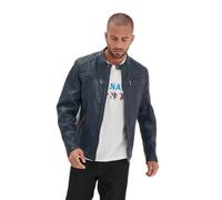 Leather jacket Iron & Resin Gafino Lamb Vita Bleu XL