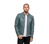 Leather jacket Iron & Resin Gafino Lamb Vita Gris L