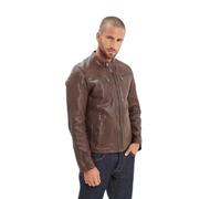 Leather jacket Iron & Resin Gafino Lamb Vita Marron L