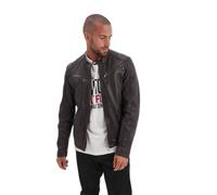 Leather jacket Iron & Resin Gafino Lamb Vita Marron S