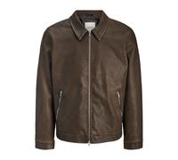 Leather jacket Jack & Jones Casablanca Marron XL