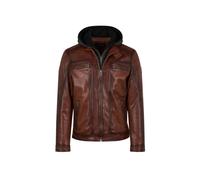 Leather jacket Oakwood Drink Marron 3XL