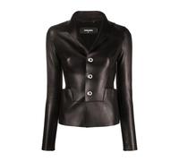 Leather Jacket with Slim Fit - female - Dsquared2 - Leather Jackets - Black - L - Jackets L