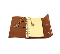 Leather Journal - A6 Notebook | Retro NoteMate - 100g Refillable Soft Paper Journal With Coffee Leather Cover For School Office Handbag Creative Mind Maps Notes Sketching Daily Writing