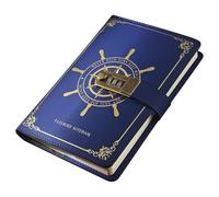 Leather Journal - Diary - A Secret Personal Notebook with Lock Password Nautical with Card Slot Pen | Notebook Journals Lock | for Teen Girls Women Men Zuha
