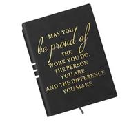 Leather Journal Notebook Motivational Journal Notepads Travel Notebook 100Sheets Lined for Employee Appreciation Present Planner