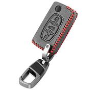 Leather Key Case Cover Fob Remote Control Keychain Fit For Citroen C2 C3 C4 C5 DS3 DS4 Picasso Xsara Fit For Peugeot RCZ 206 308 307 408 3008 5008 Expert
