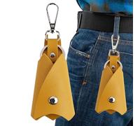 Leather Key Case - PU Leather Bat Shaped Key, Fob Storage Case, Premium Car Key Cover, Organizer Bag | Elegant Keychain Holder for Most Remote Control Car Keys, Dageli