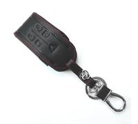 Leather Key Cover 5 Buttons for For JAGUAR XF XK XKR For Smart Remote Key Fits For JAGUAR XK8 2007 2010, XJ8 2007 2010, and Vanden Plas 2007 2009 Models