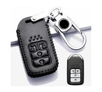 Leather Key Cover Car Key Case For CRV For Pilot For Accord For Civic For Pilot For Fit For Freed Key Cover Cap(037-4M-K-B)