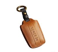 Leather Key Housing for Great Wall For WEY Tank 300 For GT VV7 VV6 VV5 Remote Keys Featuring Reinforced Edges and Consistent Button (Brown)