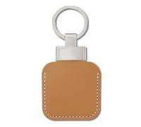 Leather Keychain Case Compatible with Tile Mate Tracker 2022 2024, Anti-Scratch Finder Full Protective Cover for Life360 Mate Tracker, Tile Keychain for Keys, Pets, Bags(Brown)