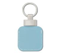Leather Keychain Case Compatible with Tile Mate Tracker 2022 2024, Anti-Scratch Finder Full Protective Cover for Life360 Mate Tracker, Tile Keychain for Keys, Pets, Bags(Blue)