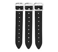 Leather Kilt Belt Straps 7in Length 1.25in wide with Chrome Buckles - Replacement Straps for Traditional Highland Kilts (3)