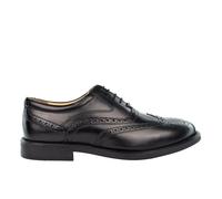 Leather Lace Up Brogues Grafters Black 11