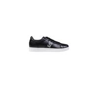 Leather Lace-Up Trainers - male - Emporio Armani EA7 - Sneakers - Black - 10 2/3 UK - Shoes 10 2/3 UK