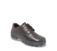 Chums Men's Leather Lace Wide Fitting Walking Shoe Brown 8 UK